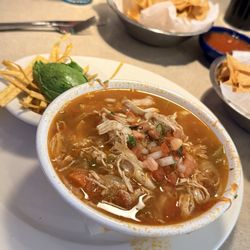 La Parrilla Mexican Restaurant - Caldo de Pollo (chicken soup)