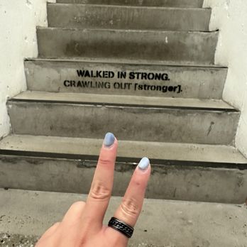 Solidcore - Nolita - The stairs to walk in and out. Love the motivational words on them!! - Pilates Near Me - New York, New York Solidcore - Nolita - The stairs to walk in and out. Love the motivational words on them!! - Pilates Near Me - New York, New York