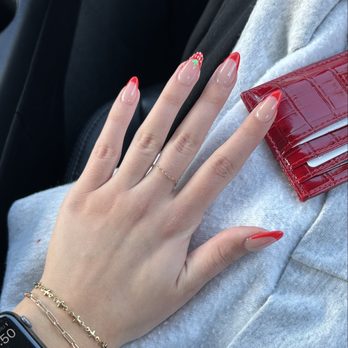 Sky Nail Bar - full set with french tip and design $90ish - Nail Salons Near Me - O'Fallon, Missouri Sky Nail Bar - full set with french tip and design $90ish - Nail Salons Near Me - O'Fallon, Missouri