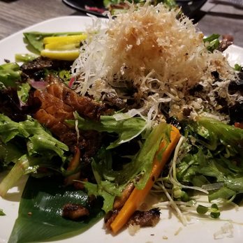 Sushi R91 - Salmon Skin Salad .... super yummy albeit a little burnt on some salmon skin. - Japanese Near Me - Riverside, California Sushi R91 - Salmon Skin Salad .... super yummy albeit a little burnt on some salmon skin. - Japanese Near Me - Riverside, California