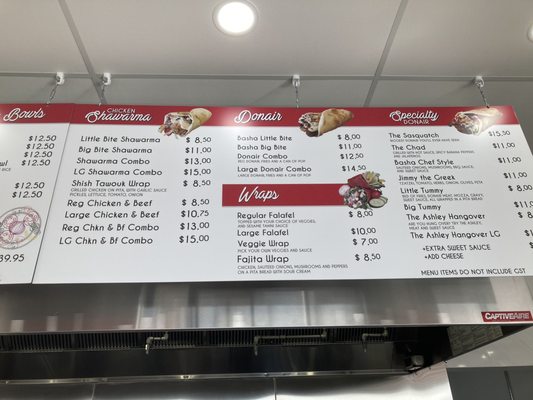 Menu photo 1 Basha Donair Sherwood Park, AB