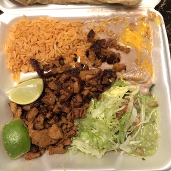 Molca Salsa - Adobada plate: Adobada, rice, beans, limes, and guacamole - Mexican Near Me - Fullerton, California Molca Salsa - Adobada plate: Adobada, rice, beans, limes, and guacamole - Mexican Near Me - Fullerton, California