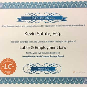 Salute Law - 2018 Lead Counsel - Employment Law Near Me - Tarzana, California Salute Law - 2018 Lead Counsel - Employment Law Near Me - Tarzana, California