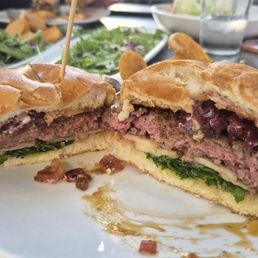 Apple and fig burger medium rare Apple and fig burger medium rare