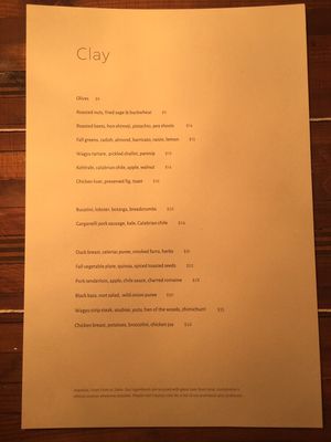 Menu photo 8 Clay New York, NY