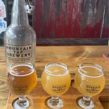 Mountain Tap Brewery - Highly recommend flights to sample all beer flavors. - Breweries Near Me - Steamboat Springs, Colorado
