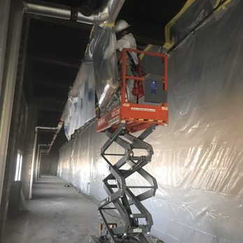 B B Construction Enterprise - Commercial Glove bag Removal on a disconnected line. - General Contractors Near Me