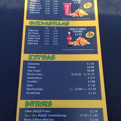 Burrito Jax - Menu