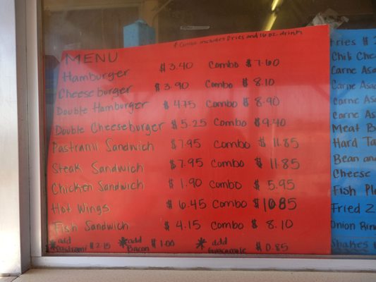 Menu photo 7 Tita's Burger Den Yermo, CA