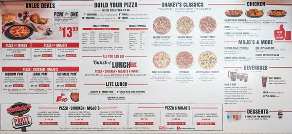 Menu photo 5 Shakey's Pizza Parlor Santa Ana, CA Menu photo 5 Shakey's Pizza Parlor Santa Ana, CA