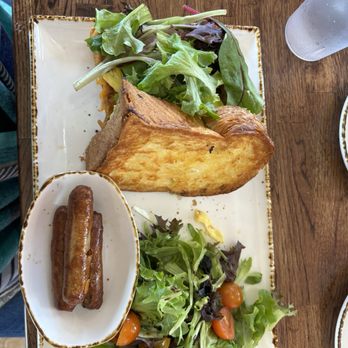 Madres Brunch - Breakfast sandwich with sausage on the side - Breakfast & Brunch Near Me - Placentia, California