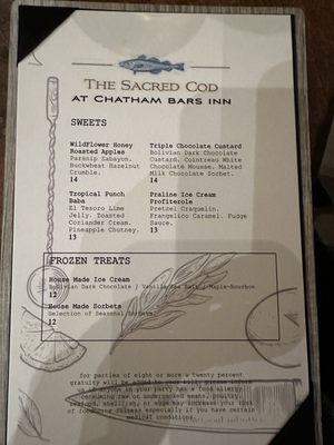 Menu photo 2 The Sacred Cod Chatham, MA Menu photo 2 The Sacred Cod Chatham, MA