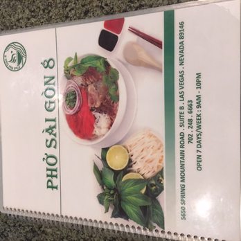 Pho Saigon 8 - Menu - Vietnamese Near Me - Las Vegas, Nevada Pho Saigon 8 - Menu - Vietnamese Near Me - Las Vegas, Nevada