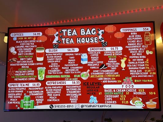 Menu photo 3 Tea Bag Tea House San Fernando Valley, CA Menu photo 3 Tea Bag Tea House San Fernando Valley, CA