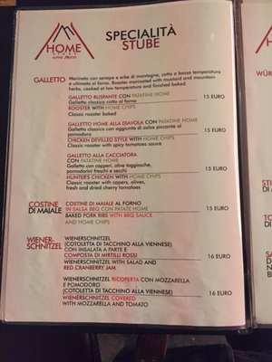 Menu photo 7 Home Stube Madonna di Campiglio, TN Menu photo 7 Home Stube Madonna di Campiglio, TN