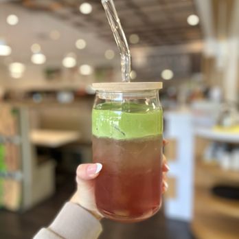 The Orange Tabby - Pink matcha coconut - Coffee & Tea Near Me - San Jose, California The Orange Tabby - Pink matcha coconut - Coffee & Tea Near Me - San Jose, California