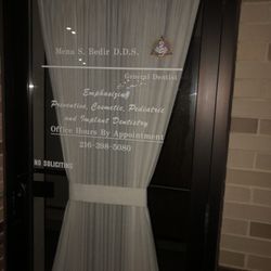 Bedir Family & Implant Dentistry - Door sign