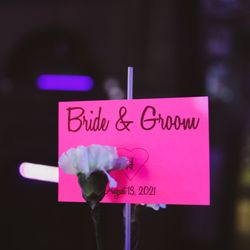 Neon Bottle - Reserved Table