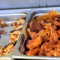 Azteca Mexican Grill - Baked potato skins, and Buffalo wings