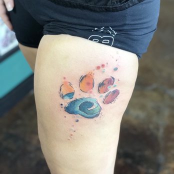 Chipper Harbin Tattoos - My "Artsy Pawprint" tattoo by Chipper Harbin - Tattoo Near Me - Nashville, Tennessee Chipper Harbin Tattoos - My "Artsy Pawprint" tattoo by Chipper Harbin - Tattoo Near Me - Nashville, Tennessee
