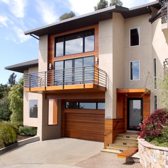 Rebecca Schnier Architecture - The SF Bay and three bridges can be seen from the large windows. Wood accents emphasize the important areas of the house including the entry - Architects Near Me - Oakland, California Rebecca Schnier Architecture - The SF Bay and three bridges can be seen from the large windows. Wood accents emphasize the important areas of the house including the entry - Architects Near Me - Oakland, California