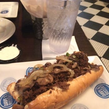 Dave & Buster's Orange - Philly cheese steak -- soggy bread, not enough veggies, and the meat was really dry. - American Near Me - Orange, California