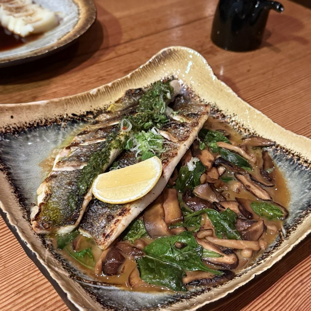 Azumi - Grilled Spanish Branzino ($42) - Sushi Bars Near Me - Baltimore, Maryland Azumi - Grilled Spanish Branzino ($42) - Sushi Bars Near Me - Baltimore, Maryland