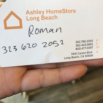 Ashley Store - I continued to tell him I'm not interested in the offer so he gave me his card in hopes that I will eventually give in. - Furniture Stores Near Me - Long Beach, California