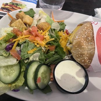 Red Robin Gourmet Burgers and Brews - Tavern burger with side salad - American Near Me - Bothell, Washington