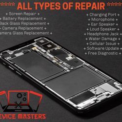 Device Masters - iPhone Screen Repair, Samsung Screen Repair, Phone Battery Replacement, Back Glass Repair, Charging Port, Phone Camera, Phone Speakers, etc.