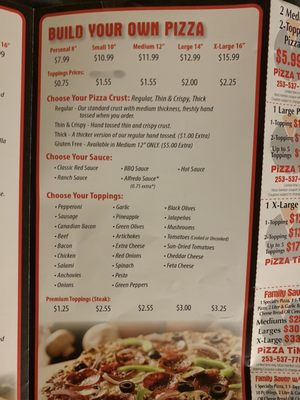 Menu photo 5 Pizza Time Spanaway, WA Menu photo 5 Pizza Time Spanaway, WA