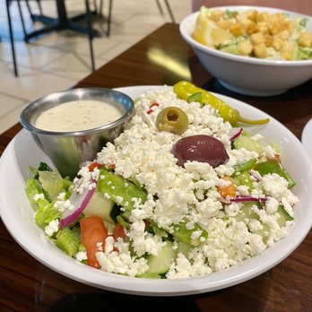 Odeh’s Mediterranean Kitchen - Side Greek Salad with creamy Greek dressing and side Caesar Salad - Mediterranean Near Me - High Point, North Carolina Odeh’s Mediterranean Kitchen - Side Greek Salad with creamy Greek dressing and side Caesar Salad - Mediterranean Near Me - High Point, North Carolina