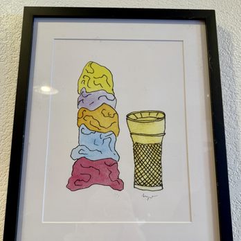 Cream Bean Berry - Love the funky art work at Cream Bean - Ice Cream & Frozen Yogurt Near Me - Durango, Colorado