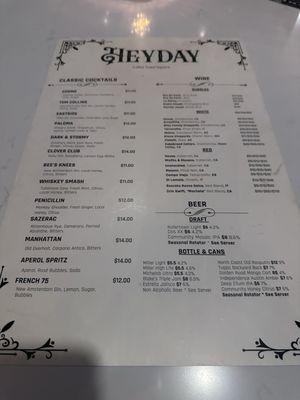Menu photo 5 Heyday Celina, TX