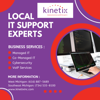 kinetix - Looking for real IT solutions? Then You've Come to the Right Place!!  https://www.kinetixinc.com/ - IT Services & Computer Repair Near Me - Sparta, Michigan