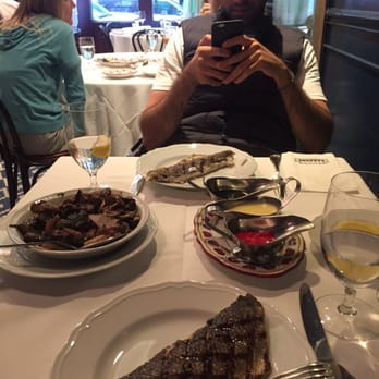 Carbone - The Bronzino could easily be split between 2 people, and the side of mushrooms was so damn delicious! - Italian Near Me - New York, New York