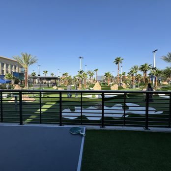 PopStroke - View from the ping pong table - Mini Golf Near Me - Paradise, Nevada PopStroke - View from the ping pong table - Mini Golf Near Me - Paradise, Nevada