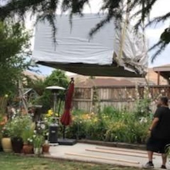 Russell Crane Service - They brought the swim spa over our house and placed it in our back yard. - Crane Services Near Me - Yakima, Washington Russell Crane Service - They brought the swim spa over our house and placed it in our back yard. - Crane Services Near Me - Yakima, Washington