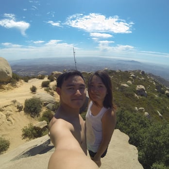 Mount Woodson Trail - the view from the top! and a grumpy, tired person. - Hiking Near Me - Poway, California