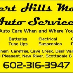 Desert Hills Mobile Auto Service - Call today!