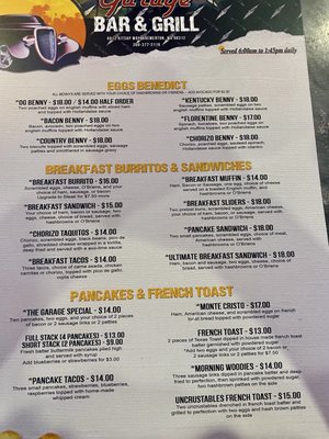 Menu photo 2 The Garage Bar & Grill Bremerton, WA Menu photo 2 The Garage Bar & Grill Bremerton, WA
