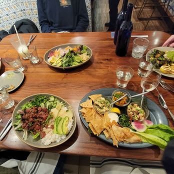 Pacific Catch - Poke & Ceviche Trio, Japanese Ahi Poke, Hawaiian Teriaki Bowl, Sashimi Bowl, Striped Sea Bass with Brussel Sprouts - Seafood Near Me - Dublin, California