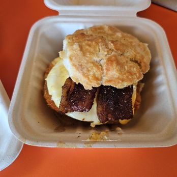 Irregardless - Maple smoked bacon egg and cheese biscuit - Breakfast & Brunch Near Me - Providence, Rhode Island