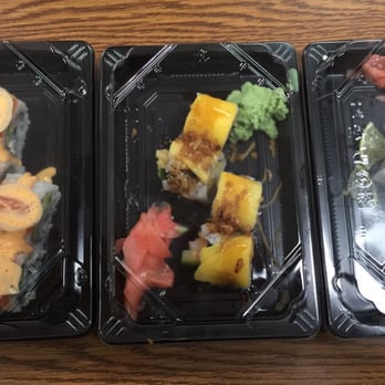 SuViche - Sushi and Ceviche - Half rolls from left to right (NY, Tropical and Lime) - Peruvian Near Me - Miami, Florida SuViche - Sushi and Ceviche - Half rolls from left to right (NY, Tropical and Lime) - Peruvian Near Me - Miami, Florida
