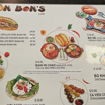 Bon Bon's Cakery and Cafe - Menu as of April 2024 - Cafes Near Me - Fairfax, Virginia