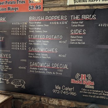 Hard Eight BBQ - Menu - Barbeque Near Me - Coppell, Texas