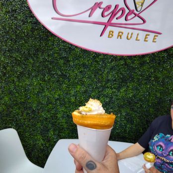 Crepe Brulee - March's flavor - pistachio! - Desserts Near Me - Albuquerque, New Mexico