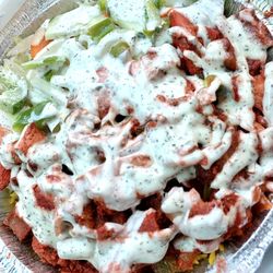 Crown Chicken And Gyro - Lamb and chicken mixed platter