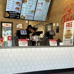 Slim Chickens - That's Chance making sure everyone is good, great attitude and knows how to provide good service.