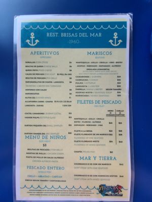 Menu photo 2 Brisas Del Mar Puerto Real, PR Menu photo 2 Brisas Del Mar Puerto Real, PR